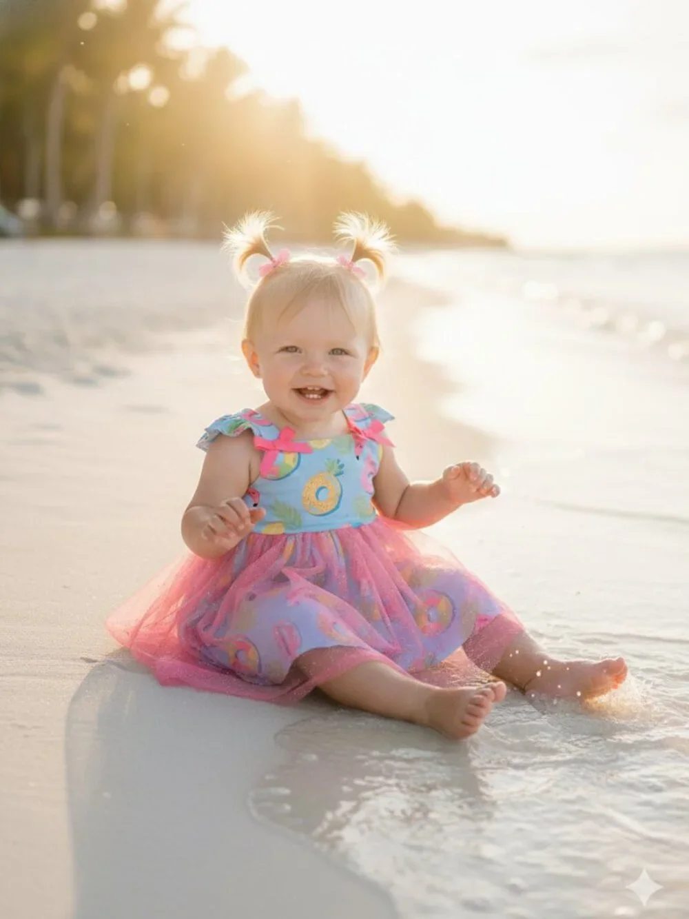 ⭐ NEW Good Lad Pool Float Print Tutu Dress Size 12 Months